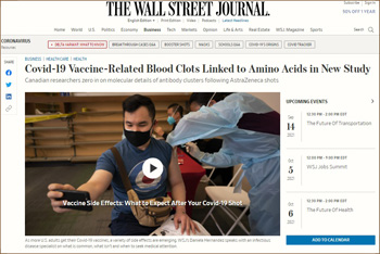 Wall Street Journal on vaccines