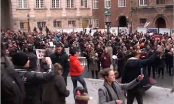 Protestas contra las vacunas en Dinamarca