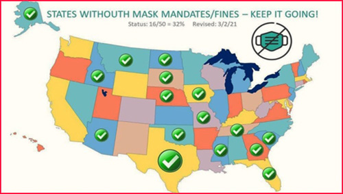 States without mask mandates