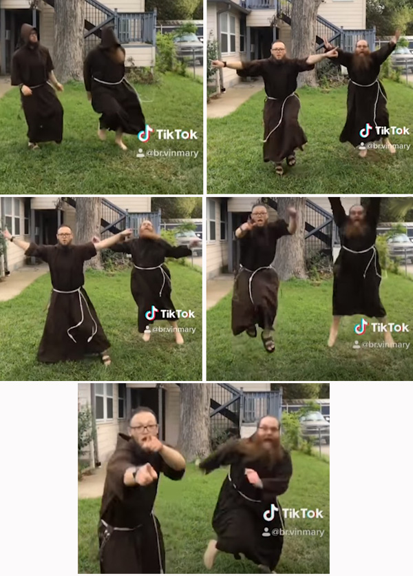 capuchinos bailando