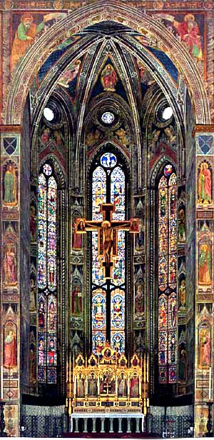 San Benito introdujo vidrieras y pinturas al óleo en las iglesias inglesas