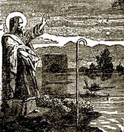 El milagro de san gregorio y su bastón