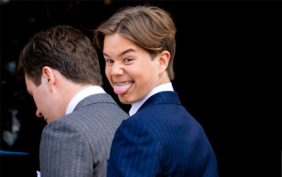 sticking out tongue