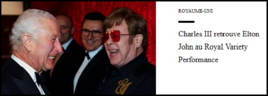 Charles III with Elton John