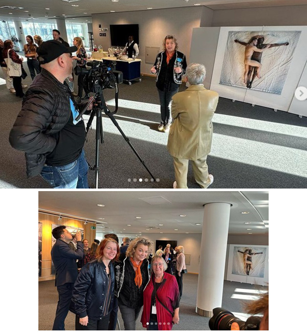 Homo Jesus art in  European Parliament 2