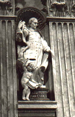 Una estatua de San Juan Eudes