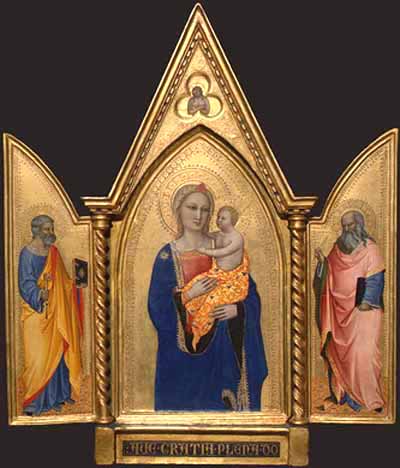 Nuestra Señora y el Niño,  Pedro y Juan