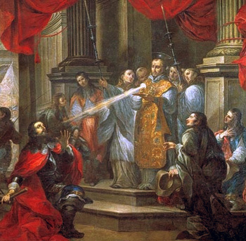 conversión del duque Guillermo de Aquitania